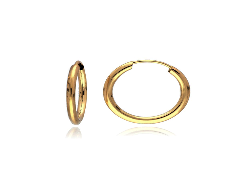 Žluté zlato drátové kruhy 15,2mm